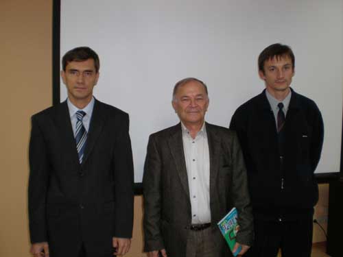 Mr. Salamatov with his followers (O.Kraev and G.Grishko).